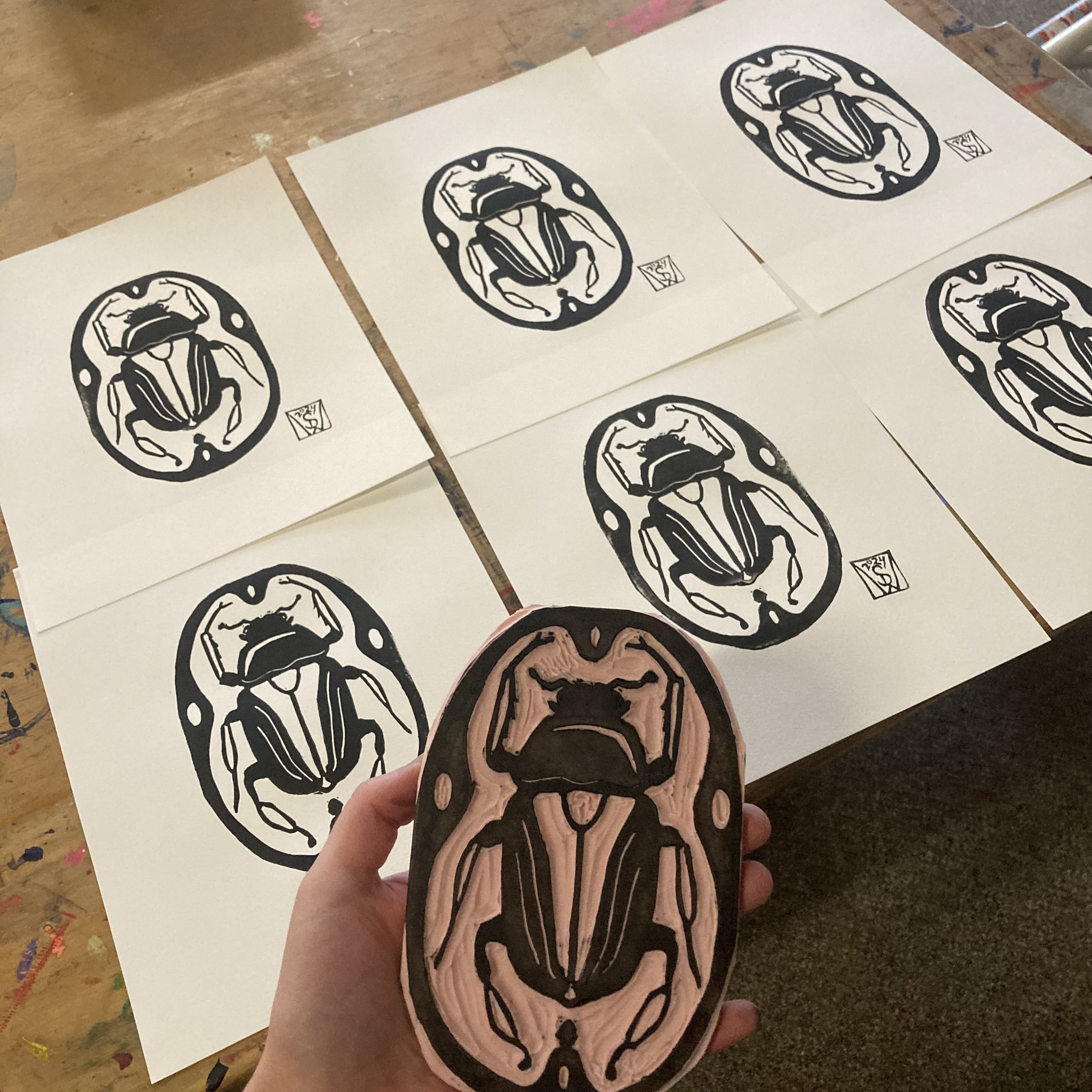 Beetle Block-Print