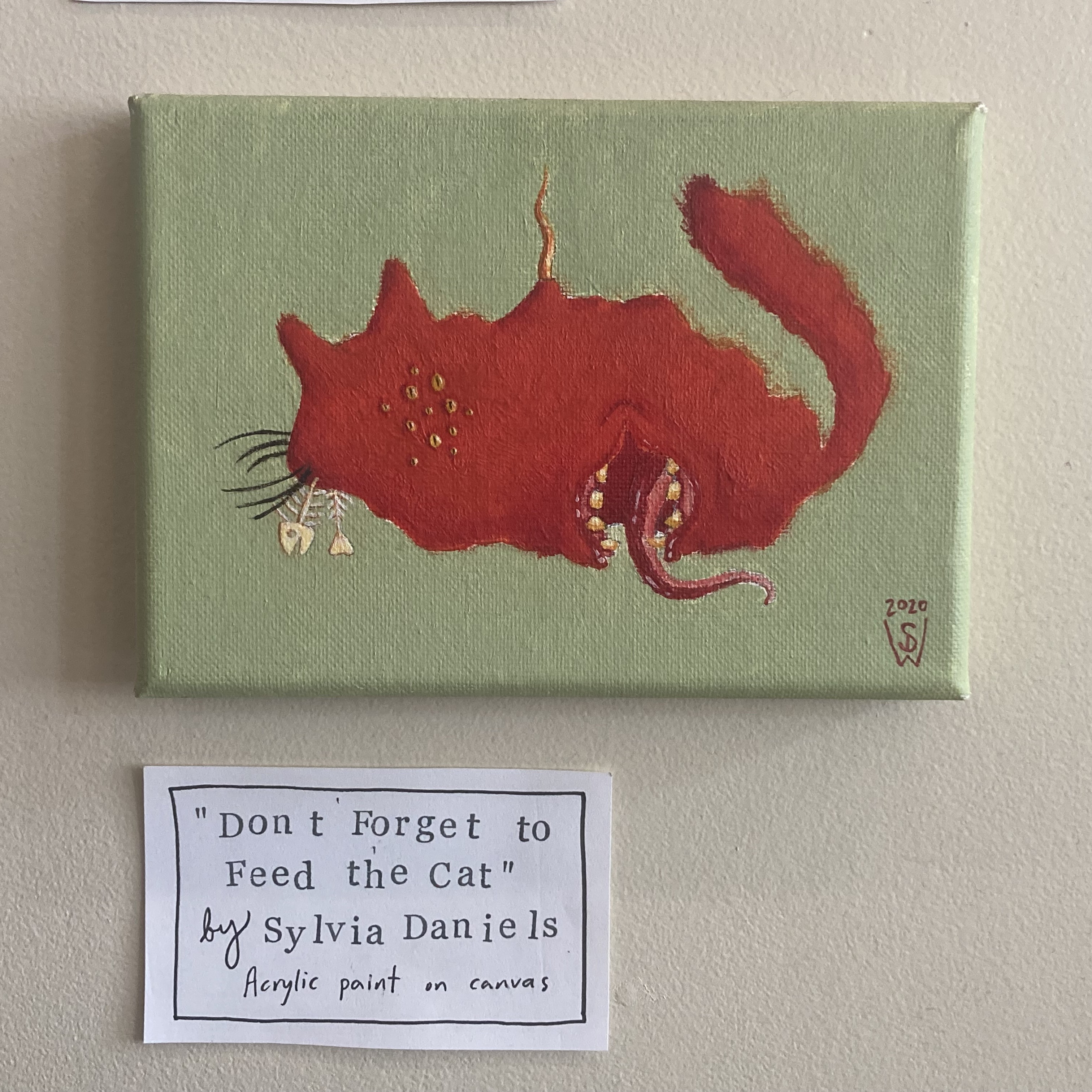 Painting of a Monster Cat