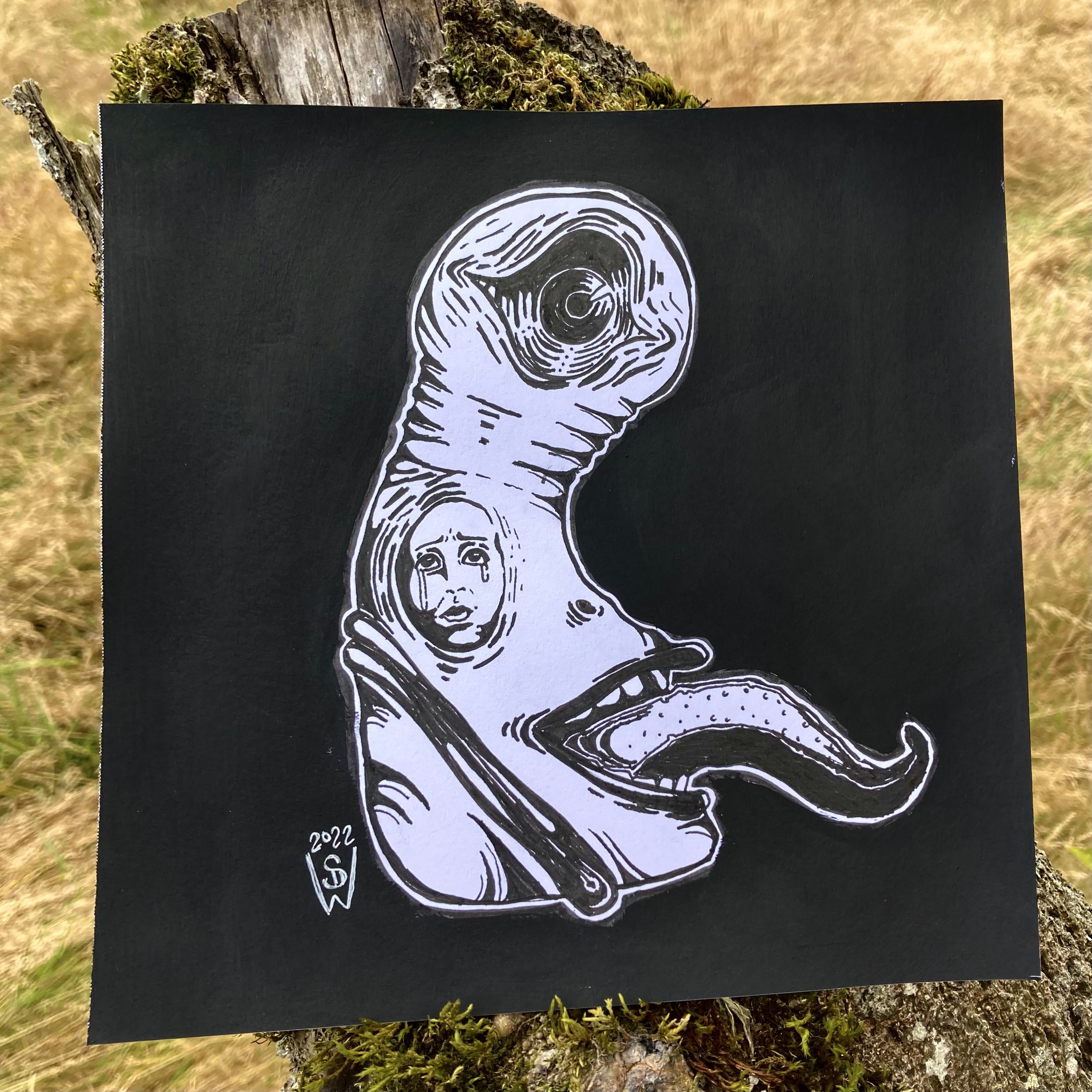 Painting of a Scary Creature