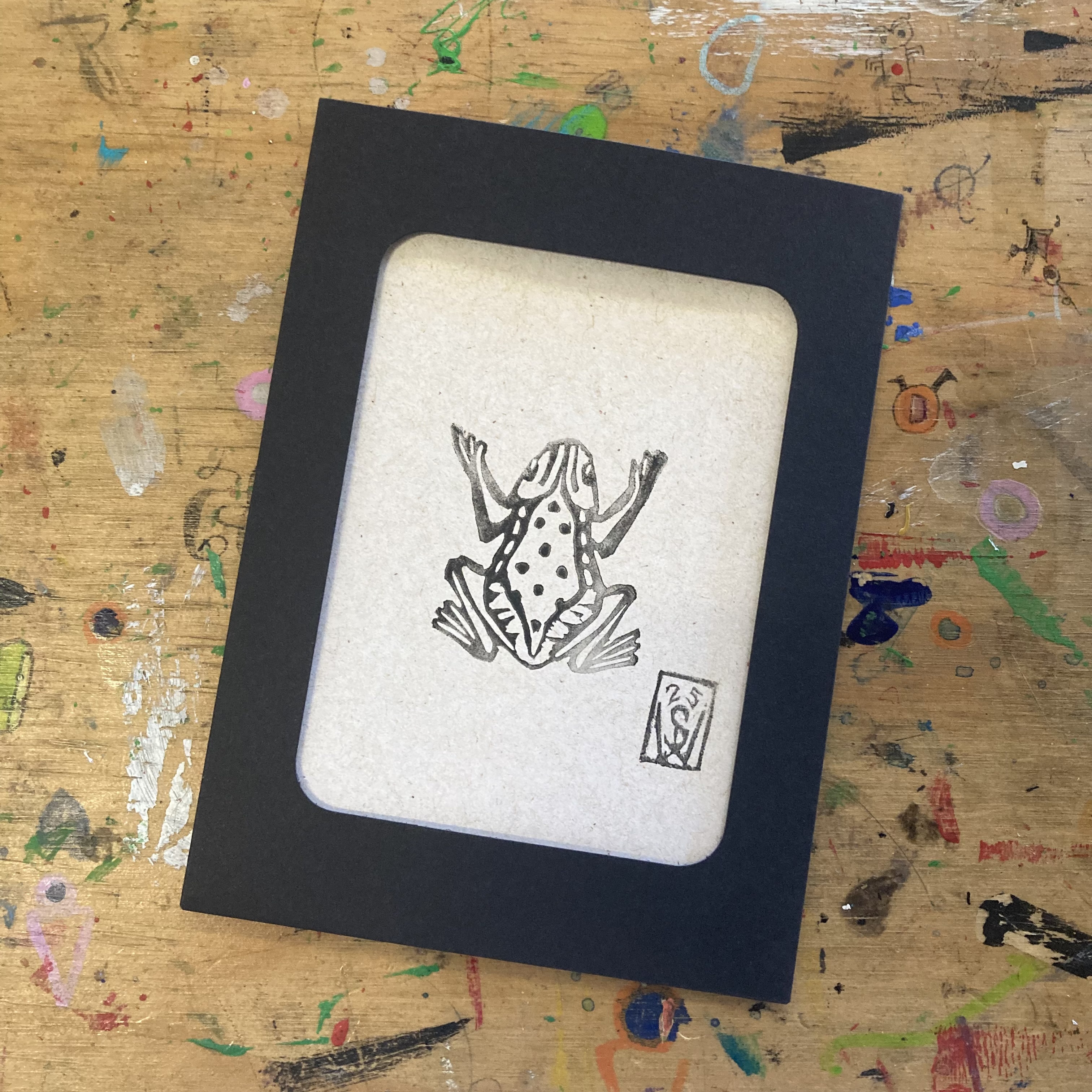 Frog Block-Print